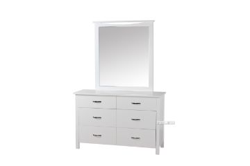 Picture of Test No Order - PORTLAND 6 DRW Dressing Table with Mirror