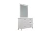 Picture of Test No Order - PORTLAND 6 DRW Dressing Table with Mirror (Cream)