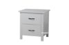 Picture of Test No Order - PORTLAND 2-Drawer Bedside Table (Cream)