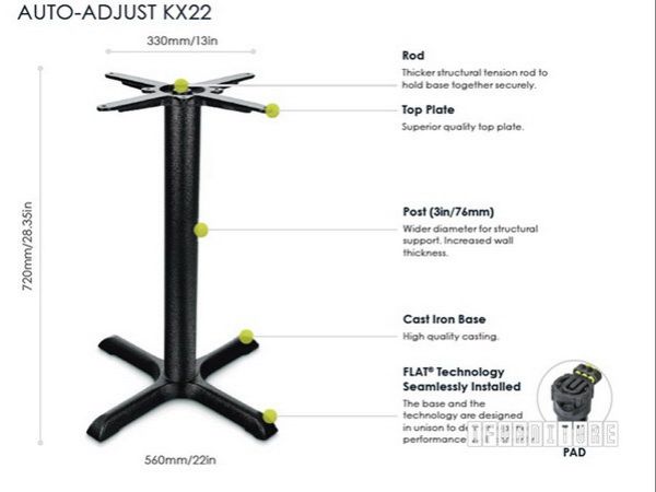 Picture of Test No Order - KX22 FLATTECH Auto Adjust Table Base