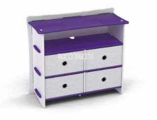 Picture of Test No Order - Legare Dressing Table in 3 Colour By Legaré *Tool Free - Purple-Without Mirror