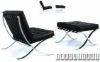 Picture of Test No Order - BARCELONA Italian Leather Chair and Ottoman (Black)