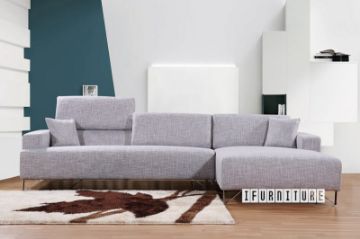 Picture of Test No Order - SMARTVILLE Corner Sofa (Light Grey) - Facing Right