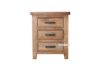 Picture of Test No Order - FRANCO 3-Drawer Bedside Table (Solid NZ Pine Wood)