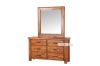 Picture of Test No Order - FOUNDATION Dressing Table with Mirror (Rustic Pine)