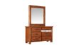 Picture of Test No Order - FOUNDATION Dressing Table with Mirror (Rustic Pine)