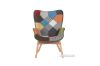 Picture of Test No Order - TARTAN Patchwork Lounge Arm Chair & Ottoman