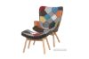 Picture of Test No Order - TARTAN Patchwork Lounge Arm Chair & Ottoman