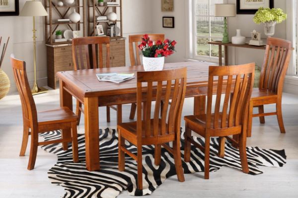 Picture of Test No Order - FOUNDATION 1.6M/1.8M 7PC & 9PC Dining Set (Rustic Pine)