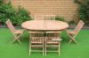 Picture of Test No Order - BALI Outdoor Solid Teak Wood Oval 160-240 Extension Dining Set (7PC/9PC)