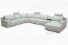 Picture of Test No Order - CASTLEFORD Corner Sofa 100% Genuine Leather (White)