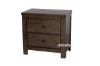 Picture of Test No Order - HEMSWORTH 2-Drawer Solid Timber & Veneer Bedside Table