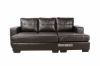 Picture of Test No Order - JESSIE Reversible Sectional Sofa/Sofa Bed with Ottoman (Dark Brown)