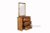 Picture of Test No Order - SARA 3-Drawer Solid Acacia Wood Dressing Table with Mirror