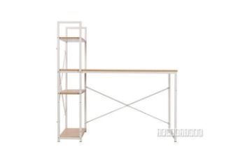 Picture of Test No Order - CITY Desk with Shelf (White) - 140cm