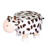 Picture of Test No Order - PLUSH Animal Foot Stool (Cow)