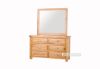 Picture of Test No Order - Westminster 6-Drawer Solid Oak Wood Dressing Table with Mirror 