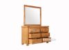 Picture of Test No Order - Westminster 6-Drawer Solid Oak Wood Dressing Table with Mirror 