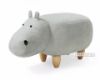 Picture of Test No Order - ANIMAL Big Hardwood Ottoman (White Hippo)