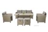 Picture of Test No Order - ALBANY 3+1+1 Wicker Dining Outdoor Sofa Set (Beige)