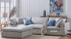 Picture of Test No Order - SUSSEX Memory Foam 4 Seater Extra Large Sofa with Ottoman (Light Grey)