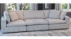 Picture of Test No Order - SUSSEX Memory Foam 4 Seater Extra Large Sofa with Ottoman (Light Grey)