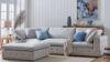 Picture of Test No Order - SUSSEX Memory Foam 4 Seater Extra Large Sofa with Ottoman (Light Grey)