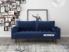 Picture of Test No Order - Faversham 2 Seat Sofa * Space Blue Velvet