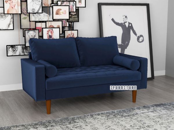 Picture of Test No Order - Faversham 2 Seat Sofa * Space Blue Velvet