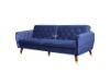 Picture of Test No Order - ARTHUR 3 Seater Velvet Sofa Bed (Blue)