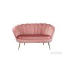 Picture of Test No Order - EVELYN Curved Flared Velvet Love Seat (Pink)