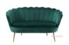 Picture of Test No Order - EVELYN Curved Flared Velvet Love Seat (Green)