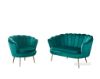 Picture of Test No Order - EVELYN Curved Flared Velvet Love Seat (Green)