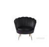 Picture of Test No Order - EVELYN Curved Flared Accent Velvet Chair (Black)