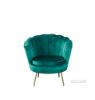 Picture of Test No Order - EVELYN Curved Flared Accent Velvet Chair (Green)