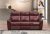 Picture of Test No Order - BREVILLE Reclining Genuine Leather Sofa (Wine Red)