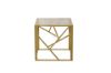 Picture of Test No Order - CLIO Square Grey Glass Side Table with Golden Frame