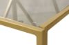 Picture of Test No Order - CLIO Square Grey Glass Side Table with Golden Frame