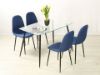 Picture of Test No Order - EVERLY 5PC Dining Set (Blue Chairs)