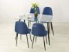 Picture of Test No Order - EVERLY 5PC Dining Set (Blue Chairs)