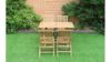 Picture of Test No Order - BALI Outdoor Solid Teak Wood Rectangle Foldable Table 5PC Dining Set