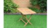 Picture of Test No Order - BALI Outdoor Solid Teak Wood Rectangle Foldable Table 5PC Dining Set