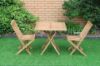 Picture of Test No Order - BALI Outdoor Solid Teak Wood D80 Square 3PC/5PC Dining Set