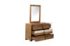 Picture of Test No Order - LEAMAN Solid Acacia Wood Dressing Table with Mirror