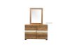 Picture of Test No Order - LEAMAN Solid Acacia Wood Dressing Table with Mirror