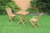 Picture of Test No Order - BALI Outdoor Solid Teak Wood D60 Square Table 3PC Dining Set