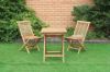 Picture of Test No Order - BALI Outdoor Solid Teak Wood D60 Square Table 3PC Dining Set