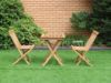 Picture of Test No Order - BALI Outdoor Solid Teak Wood D60 Square Table 3PC Dining Set