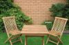 Picture of Test No Order - BALI Outdoor Solid Teak Wood D60 Square Table 3PC Dining Set