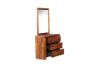 Picture of Test No Order - PHILIPPE 4 DRW Dressing Table with Mirror (Rustic Java Colour) - Dressing Table Only